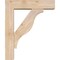 Ekena Millwork Funston Block Smooth Bracket w/ Offset Brace, Douglas Fir, 5 1/2"W x 20"D x 24"H BKT0604X20X24FST05SDF - alternate 3